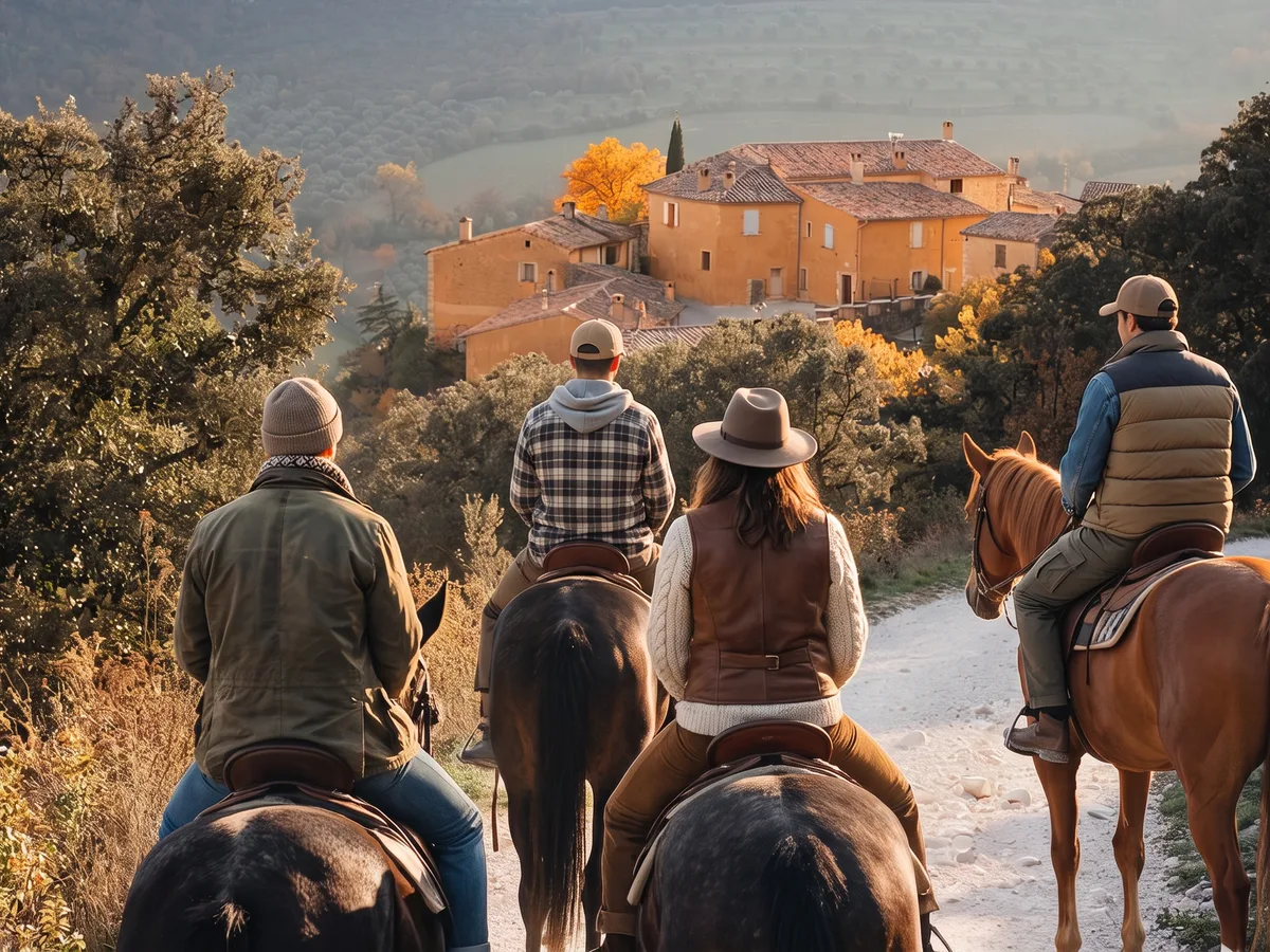Balade à cheval dans la Drôme, autour de Sainte-Jalle